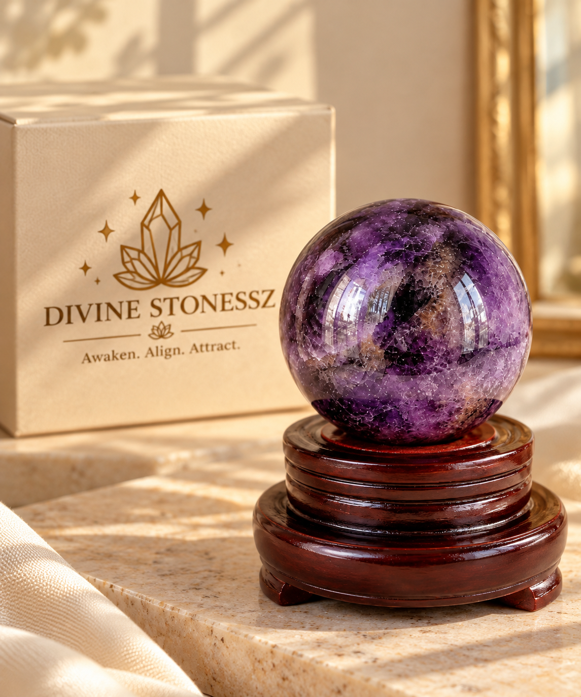Amethyst Ball – Spiritual Protection, Calm & Intuition