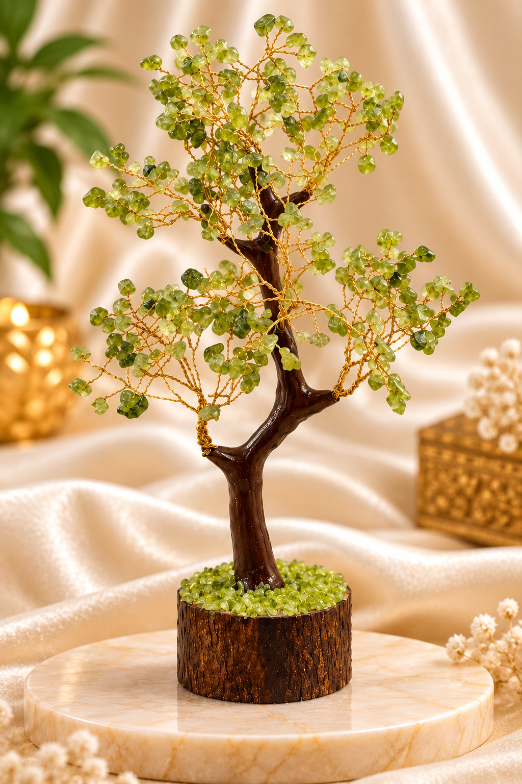 Peridot Crystal Tree – Wealth, Abundance & Growth Décor