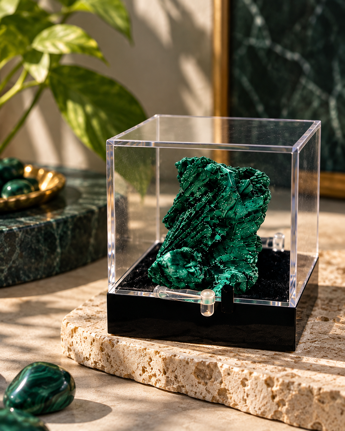 Velvet Malachite Box – Prosperity, Growth & Positive Energy